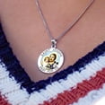thumbnail image 3 of PicturesOnGold.com Saint Joseph Round Religious Medal  - 2/3 inch Size of Dime, Sterling Silver, 3 of 7
