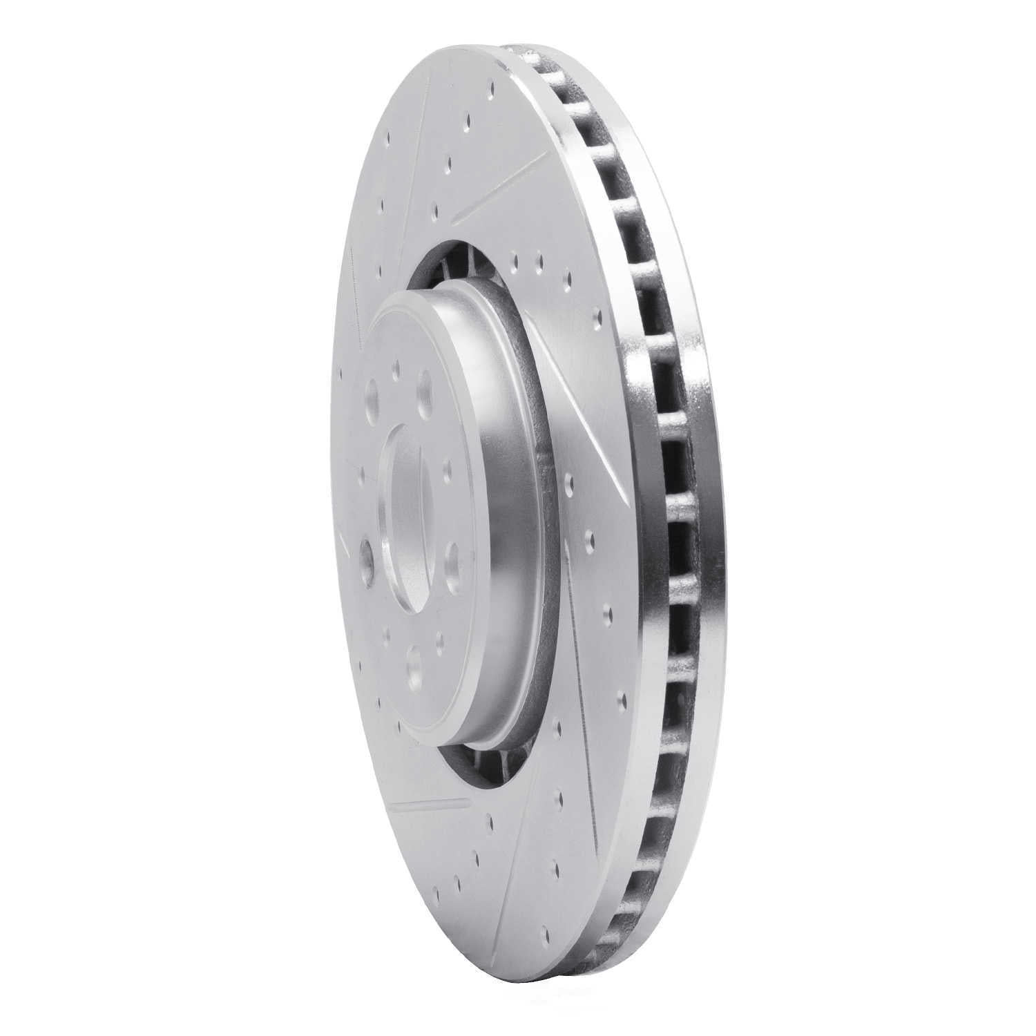 Dynamic Friction Company 631-27040L DFC Brake Rotor - Drilled And Slotted - Silver