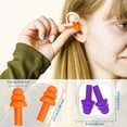 thumbnail image 3 of 10 pares de tapones para los oídos de natación Tapones para los oídos de silicona con cancelación de ruido Tapones para los oídos impermeables reutilizables con estuche para nadar y dormir,, 3 of 5