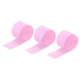 thumbnail image 1 of Unique Bargains Crepe Paper Streamer Decor 82ft Long 1.77 Inch Wide, Light Pink 3 Pack, 1 of 5