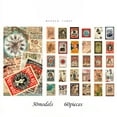 thumbnail image 3 of 60pcs Vintage Stickers, Adhesive Sticker For DIY Scrapbook, Journal Supplies & Tools, 3 of 5