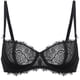 thumbnail image 1 of Sostén DOBREVA 36C Balconette Sexy de Encaje Push-Up Negro, 1 of 7
