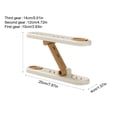 thumbnail image 3 of Linnome Shoe Storage Rack Double Layer Adjustable with Aromatherapy Deodorizing for Cabinet Closet 7.87x5.51x1.57in White, 3 of 6