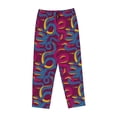 thumbnail image 4 of Xecao Colorful Snake Women's Straight Lounge Pajama Pants: The Epitome of Relaxed Sleepwear, 4 of 9