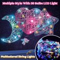 thumbnail image 4 of WHEANG 3D String Art Kit For Kids Light Up String Light Toy With 30 Multi Colored LED Bulbs Arts And Crafts Set Birthday For Girls And Boys Ages 8+, 4 of 5