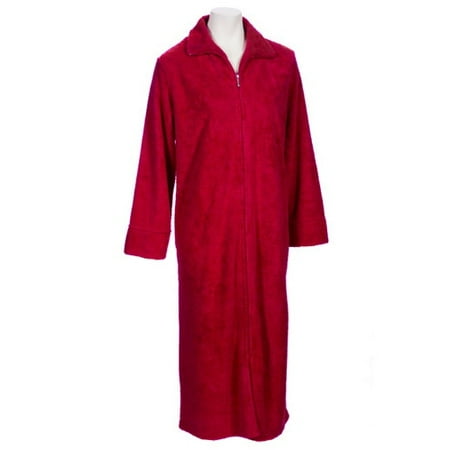 Women's Zip-Front Plush Robe