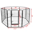 thumbnail image 4 of SHareconn High Quality Wholesale Cheap Best Large Indoor Metal Puppy Dog Run Fence / Iron Pet Dog Playpen for The House Folding Pet Gate Indoor with Extra Wide Dog Gate, 4 of 5