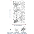thumbnail image 3 of Jellyfish Star Stencil Sea Animal Templates Ocean Creatures Stainless Steel Stencil for Wood Burning Drawing Pyrography Engraving and Astrology 4x7", 3 of 9