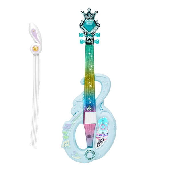 Blue Blue Electronic Violin For Children, Light-Up Musical Toy With Sound Effects, 13 Inches Educational Instrument For Early Learning