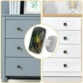thumbnail image 4 of 4 Pieces Set Drawer Pulls Handle Square Wardrobe Cabinet Knobs with Stainless Steel Screws Furniture Kitchen Decor, 4 of 5