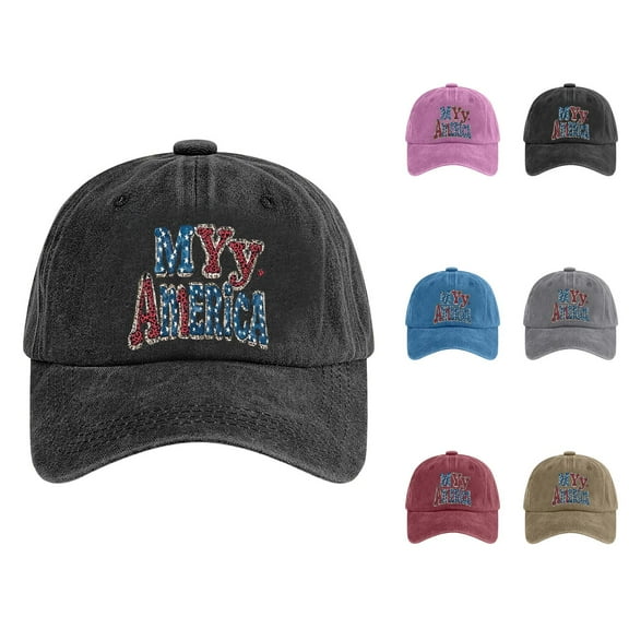 Women’s Baseball Cap Vintage Washed Distressed Dad Hat Embroidered Letter Retro Style Baseball Hat for Women Travel Sports Fan Outdoor Beach