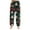 Dark Green, variant on Women's Christmas Print Cuffed Ankle Pants, Casual Pajama Style, Beige, Size L