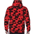 thumbnail image 7 of Fotbe Men's Hoodie with Playing Cards Pattern - Kangaroo Pocket Pullover Hooded Sweatshirt, Perfect for Daily Wear, Travel, and Home-Small, 7 of 7
