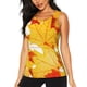 thumbnail image 1 of Balery Autumn Maple Leaves Camiseta sin mangas estampada ligera para mujer, tops de entrenamiento sin mangas, camisetas de yoga transpirables de secado rápido.-XX-Large, 1 of 7