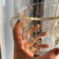thumbnail image 4 of destyer Large Clear Printed Glass Cup Large Capacity for Tea Oats Hot Beverage 360ml, 4 of 9