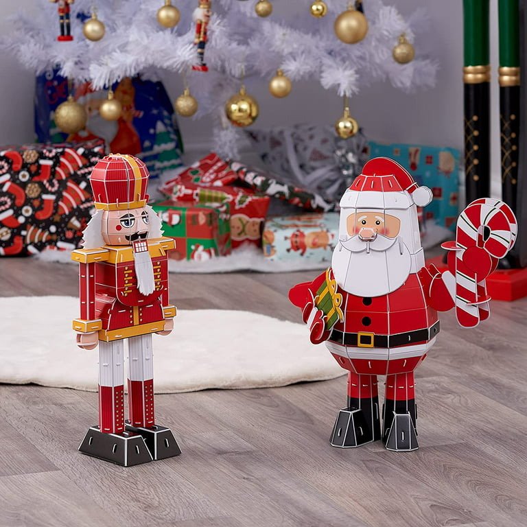 Christmas Gift 3D Paper Body Puzzle Santa Nutcracker Soldier 3D ...