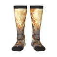 thumbnail image 1 of Fotbe Golden Horned White Dragon Calcetas Divertidas Estampadas para Hombre y Mujer, Calcetas de Algodón hasta la Rodilla para Caminar, Correr, Enfermería y Embarazo, 1 of 6