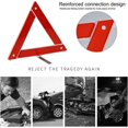 thumbnail image 3 of Dynamovolition Car Vehicle Emergency Breakdown Warning Sign Reflective Road Safety Triangle Foldable Reflective Road Safety Sign - Red, 3 of 5