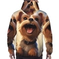 thumbnail image 7 of Salouo Cartoon Happy Cute Puppy Pattern Men's Fall Hoodie Sweatshirt,Sport Hoodie with Pockets for Men Pullover Casual Hooded Sweatshirt-Medium, 7 of 7