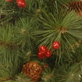 thumbnail image 4 of National Tree Company Artificial Christmas Tabletop Tree, Green, Everyday Collection, Pine Cones, Red Berries, Burlap Bag Base, 18 Inch, 4 of 5