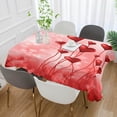 thumbnail image 4 of Coolnut Romantic Love Heart Rede Rectangle Tablecloth,Valentine's Day Mother's Day Kitchen Decoration Dinner Rectangular Table Cover for Party Holiday Hotel BBQ-Machine Washable 54x72In, 4 of 7