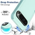 thumbnail image 5 of Decase for Google Pixel 9 / 9 Pro Case, Shockproof Heavy Duty Hybrid Protection Hard PC Shell Flexible TPU Bumper, Military Grade Drop Proof Durable Protective Case with Screen Protector,Mint, 5 of 5