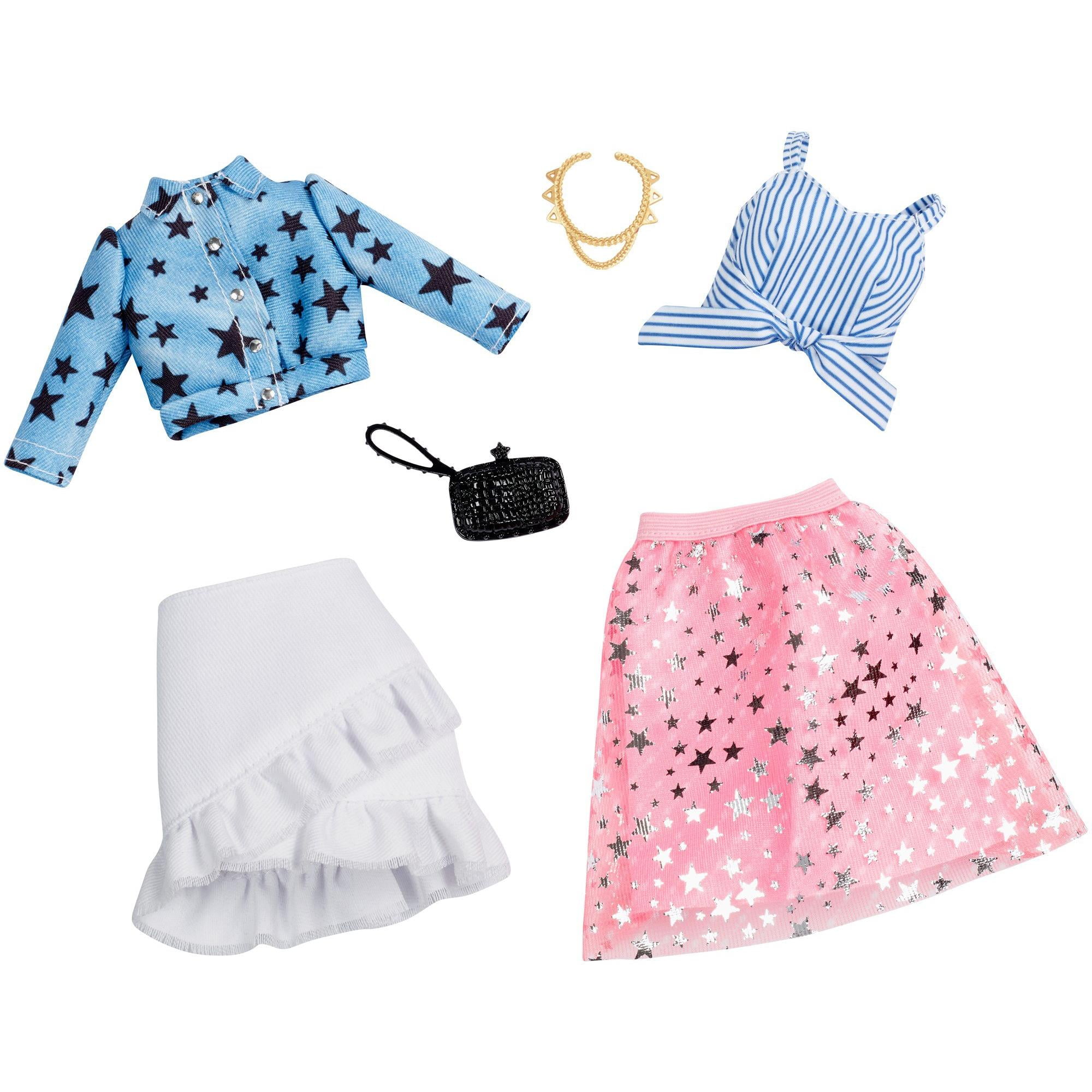 Stylish Stars With Wristlet And More Barbie Fashion Pack Jacket Skirts And Top 