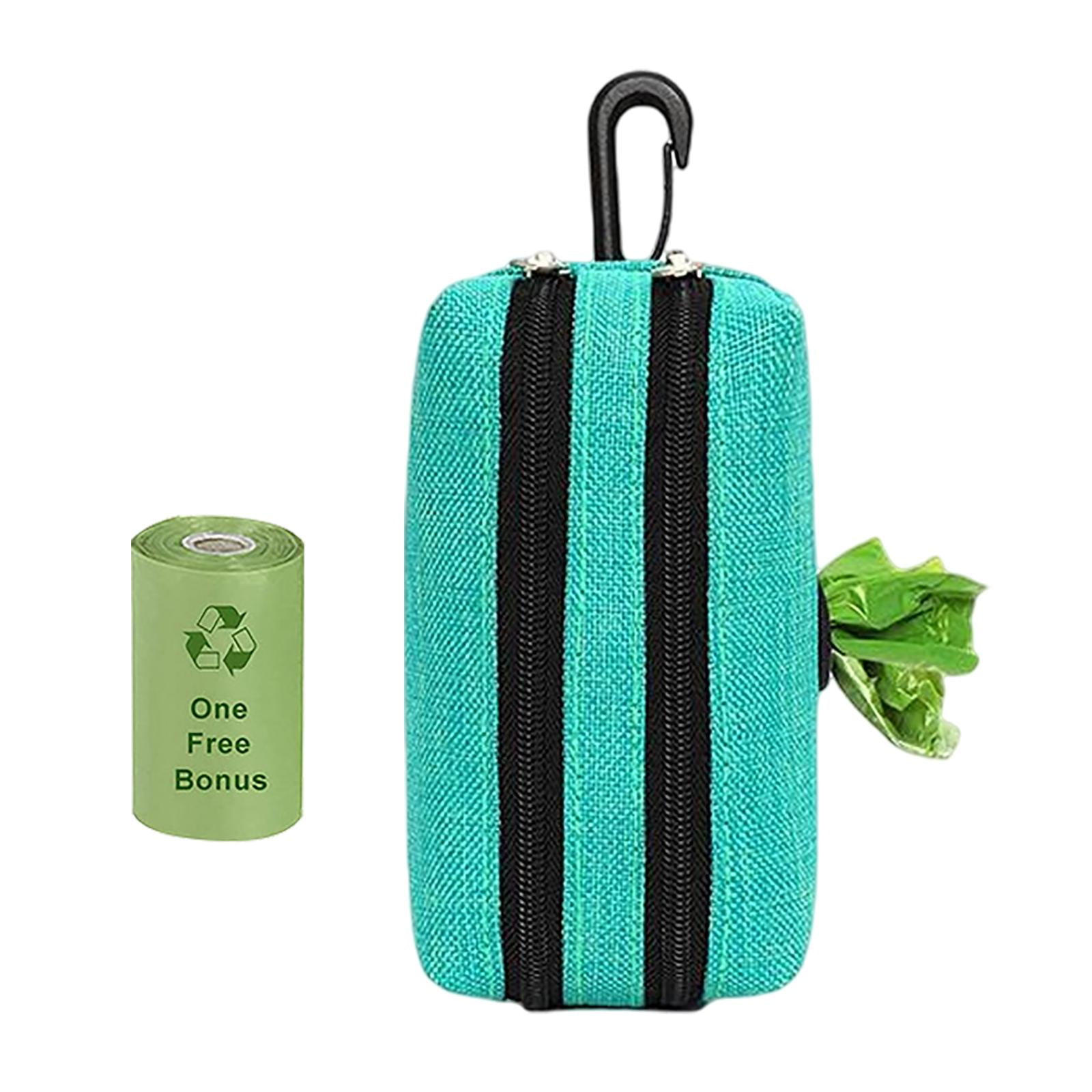 Pet Waste Bag Dispenser Pouch for Outdoor Supplies Dog Walking green