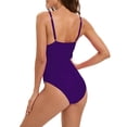 thumbnail image 1 of Bikini Mujer Traje de Baño Traje de Baño Para Mujer, Monokini de Cintura Alta, Cruzado En La Parte Delantera, Con Lazo En La Espalda, Cómodo y Elegante, Para Playa y Piscina, Talla 56, 1 of 4