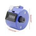 thumbnail image 2 of 4-Digit Handheld Tally Counter Manual Mechanical for Palm Clicker Counter Tracker Assorted Colors Counter Range 0-9999, 2 of 4
