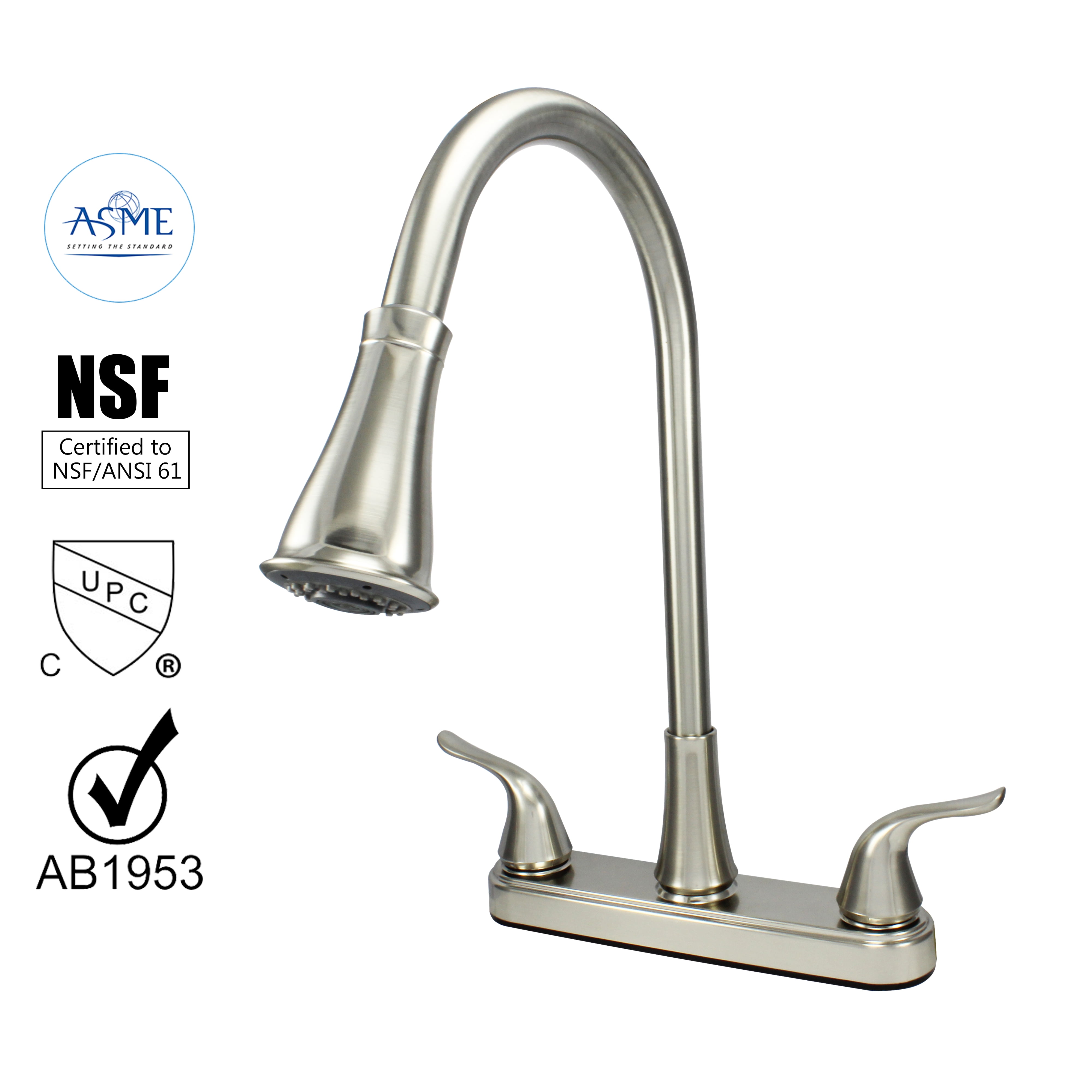 22074123 Non Metallic Kitchen Sink Faucet Washerless Cart. Double