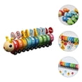 thumbnail image 4 of 1 Set Kids Wooden Train Toy Caterpillar Number Train Toy Preschool Learning Kids Plaything, 4 of 4