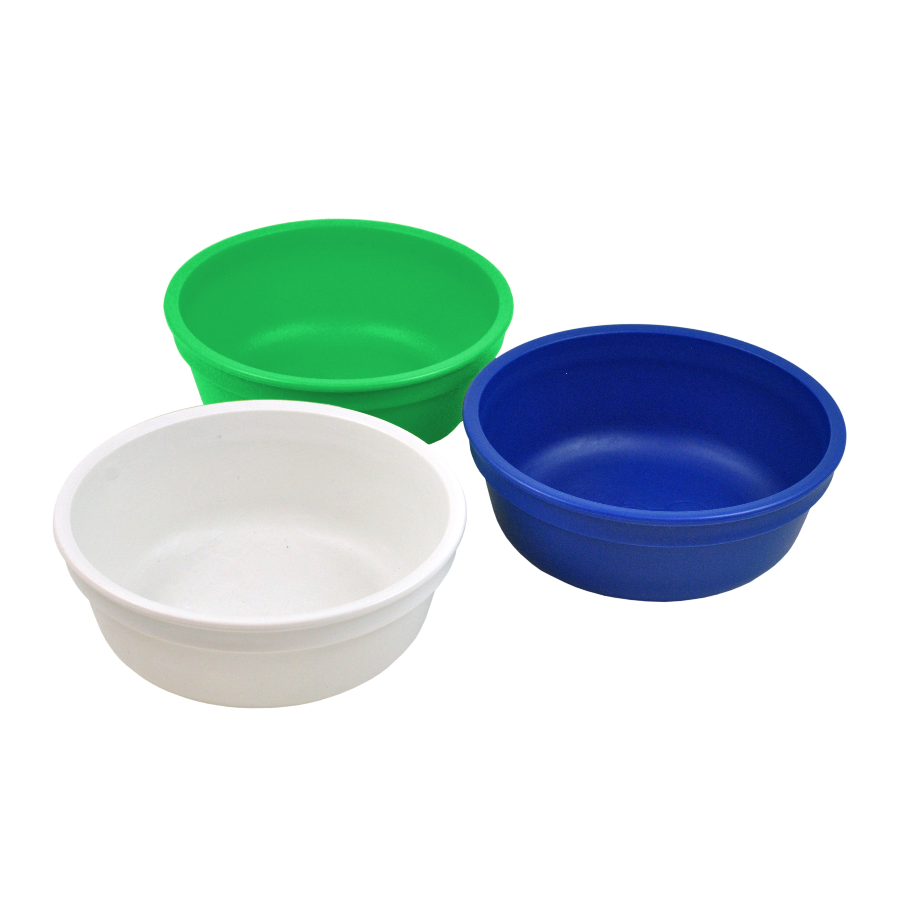 RePlay Made in The USA 3pk Toddler Feeding Deep Bowls for Easy Baby