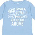 thumbnail image 4 of Inktastic Brave Smart Loyal Kind Fun Loved All of the Above Boys or Girls Long Sleeve Toddler T-Shirt, 4 of 5