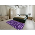 thumbnail image 5 of Ahgly Company Machine Washable Indoor Rectangle Transitional Purple Iris Purple Area Rugs, 8' x 10', 5 of 7