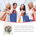 thumbnail image 3 of Inteprter Bolsa de lona para pintar, bolsa de compras, multicolor, reutilizable, de larga duración, multiusos, para mujer, accesorios para exteriores Artesanía 002-28*35 Inteprter HA082993-02, 3 of 6