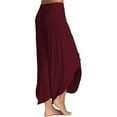 thumbnail image 6 of Colisha Ladies Petite High Slit Harem Yoga Pants Womens Loose Fit Lounge Beach Pants Wide Leg Pants Loungewear, 6 of 7
