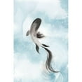 thumbnail image 3 of Watts, Eva 11x14 Black Modern Framed Museum Art Print Titled - Swimming Carp I, 3 of 5
