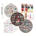 thumbnail image 2 of Cross Stitch Supplies, Embroidery Kit, Cross Stitch Kits, Embroidery Kit for Beginners, 4 Stages to Learn 38 Stitches, Beginner Embroidery Kit for Adults,Colored Threads and Needles, Easy Guide, B, 2 of 6