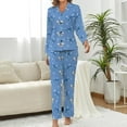 thumbnail image 2 of HPINK-T Western Themed Horse Women's Long-Sleeve Shirt And Full-Length Bottom Pajama Set, 2 of 12