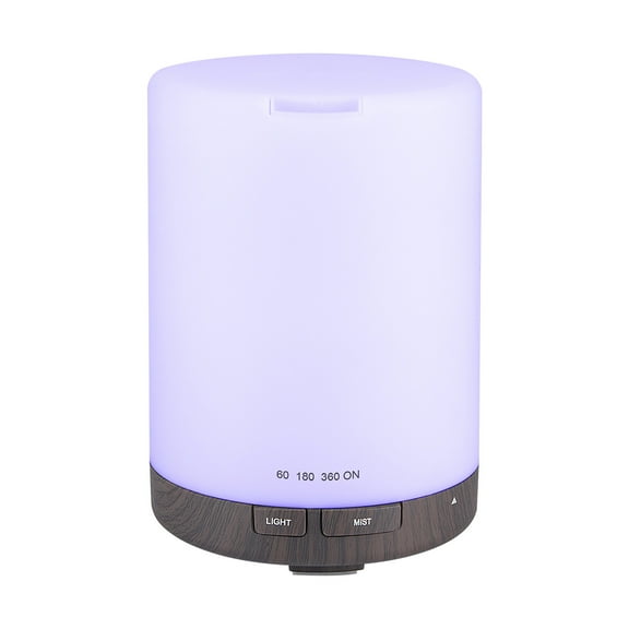 EGNMCR Diffuseur d'Huiles Essentielles, Humidificateur Haut de Gamme Silencieux, Diffuseur d'Aromathérapie Naturel pour la Maison avec 7 Lumières DEL Changeant de Couleur, machine d'Aromathérapie