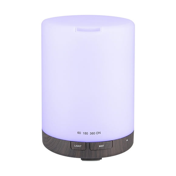 EGNMCR Diffuseur d'Huiles Essentielles, Humidificateur Haut de Gamme Silencieux, Diffuseur d'Aromathérapie Naturel pour la Maison avec 7 Lumières DEL Changeant de Couleur, machine d'Aromathérapie
