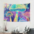 thumbnail image 2 of ZFLMY Mushrooms Tapestry 100% Polyester Wall Art Home Decor for Decorative Wall Hanging, Bedroom, Living Room - Various Sizes 60x40in, 2 of 7