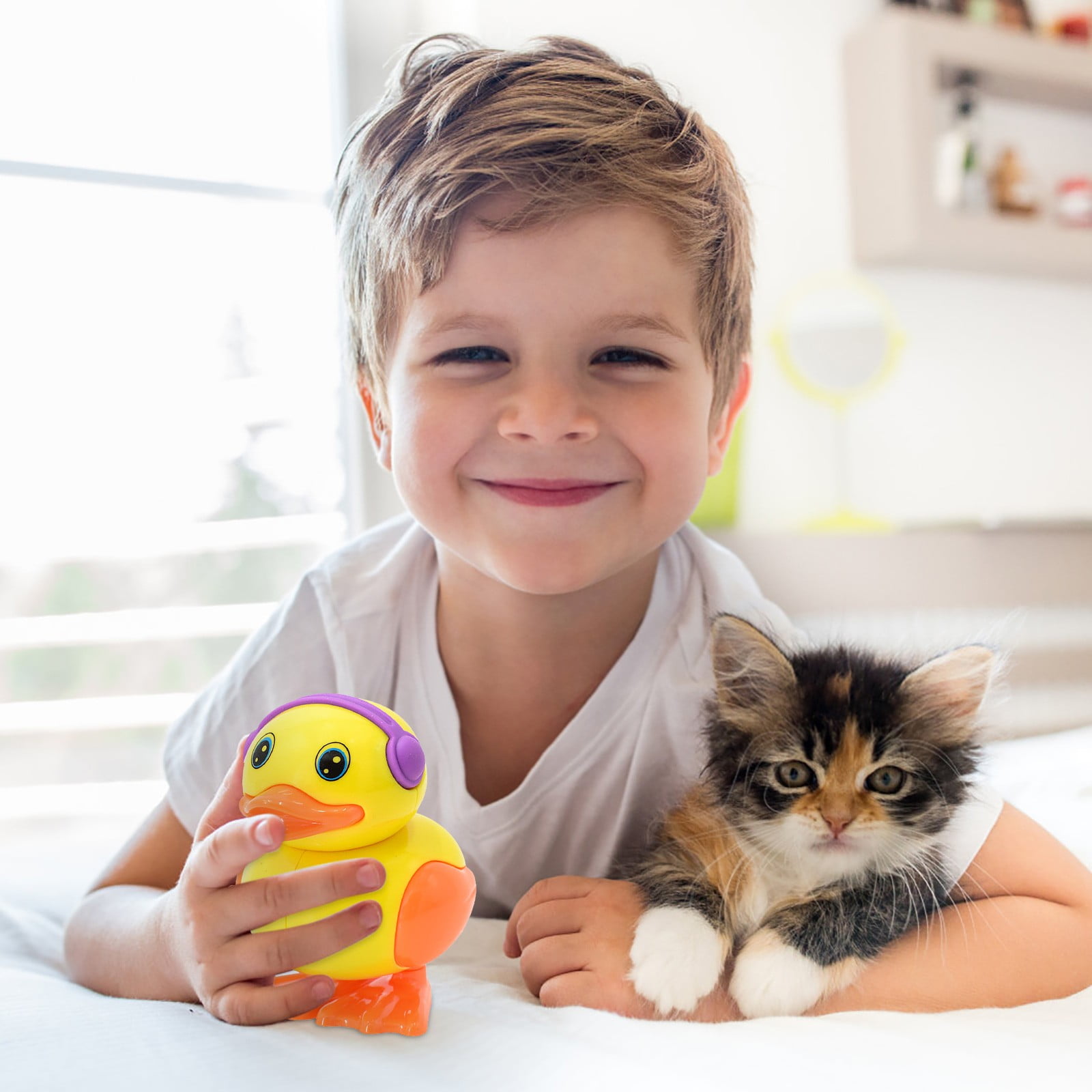 Haxmnou Wind Up Toys Pull String Luminous Children's Creative Toys