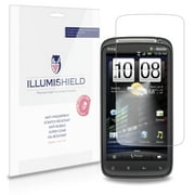 iLLumiShield Phone Screen Protector w Anti-Bubble/Print 3x for HTC Sensation 4G