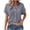 Gray-Button Down Shirts, variant on Womens Plus Size Cotton Shirts Short Sleeve Button Down Blouse Summer Collared Tops with Pocket