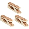 thumbnail image 3 of CSChome Rolling Egg Rack Egg Holder 2-Tier Rolling Storage Container - Space-Saving Egg Rack for Home Kitchen, 3 of 6
