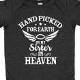 thumbnail image 4 of Inktastic Handpicked for Earth by My Sister in Heaven with Angel Wings Boys or Girls Baby Bodysuit, 4 of 5