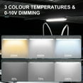 thumbnail image 4 of 1 Pack 8FT LED Vapor Tight Light,65/75/90W,11700lm,IP65 Waterproof Led Outdoor Shop Light,3500K/4000K/5000K CCT Selectable,UL&DLC Listed Led Shop Light for Parking Garage,Carport, 4 of 6