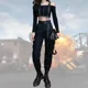 thumbnail image 2 of Pantalones cargo adelgazantes de cintura alta estilo americano para mujer, pantalones deportivos casuales holgados de verano, marca de moda, estilo hip hop, 2 of 4